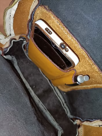 Sac à dos en cuir Français