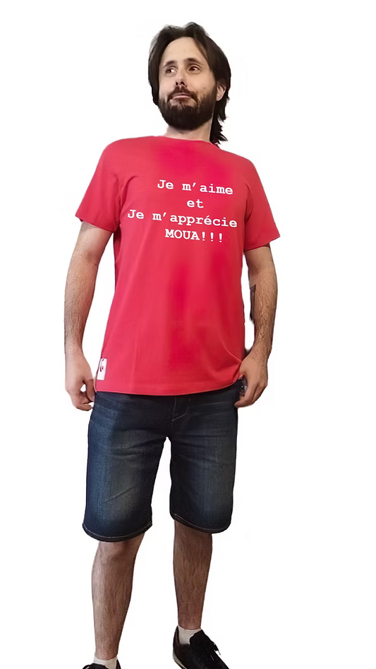 T-shirt "Je m'aime et Je m'apprécie Moua !