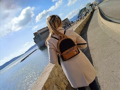Sac à dos en cuir Français